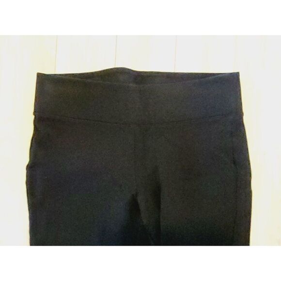 Torrid 1R Black Knit Yoga Pants Leggings Stretch No Pockets Pull‎ On Skinny Leg - Picture 4 of 5